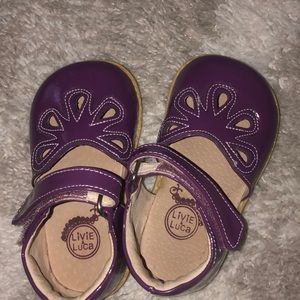purple girls toddler livie & luca shoes